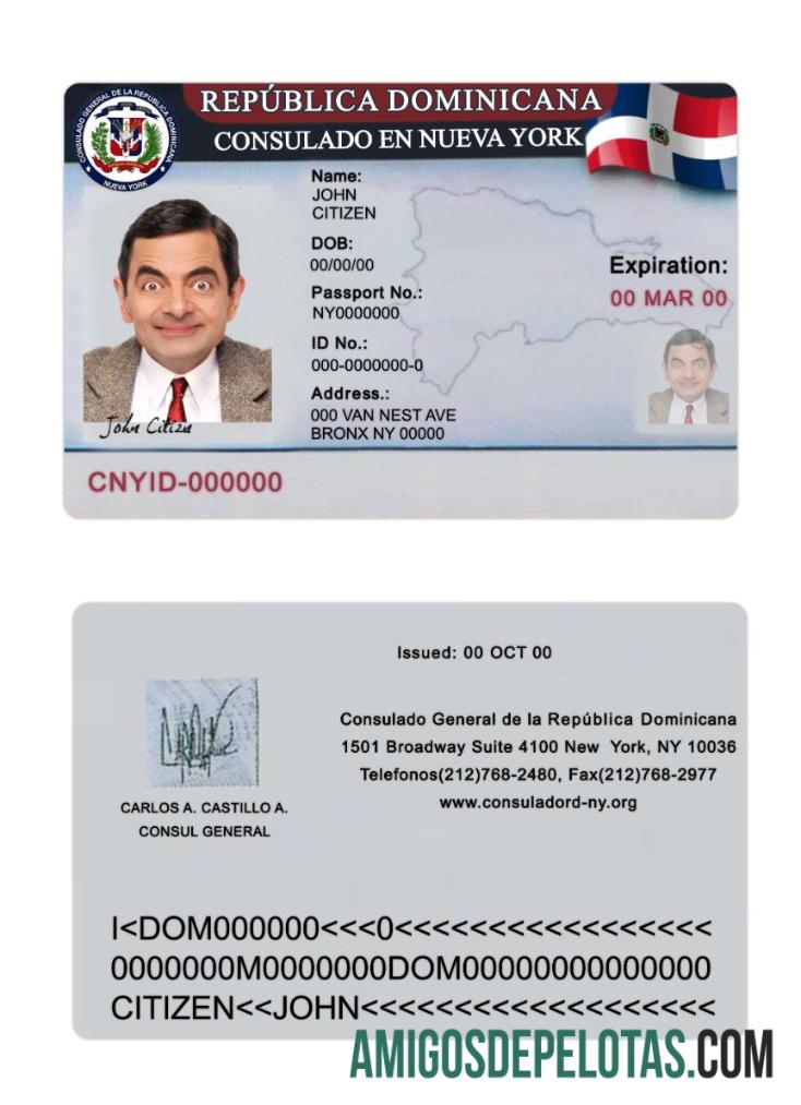 Consulado da República Dominicana em Nova York exemplo